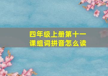 四年级上册第十一课组词拼音怎么读