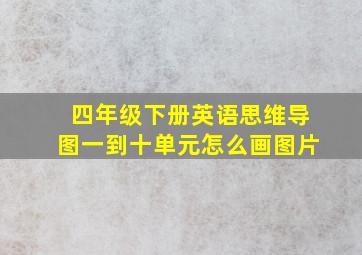 四年级下册英语思维导图一到十单元怎么画图片