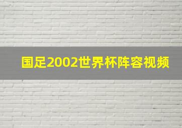 国足2002世界杯阵容视频