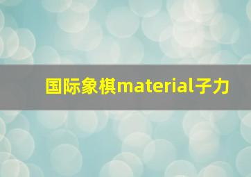 国际象棋material子力