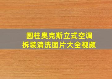 圆柱奥克斯立式空调拆装清洗图片大全视频