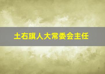 土右旗人大常委会主任