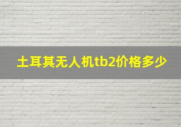 土耳其无人机tb2价格多少