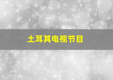 土耳其电视节目