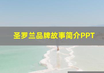 圣罗兰品牌故事简介PPT