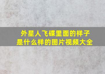 外星人飞碟里面的样子是什么样的图片视频大全