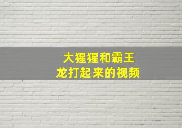 大猩猩和霸王龙打起来的视频