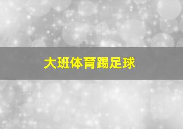 大班体育踢足球