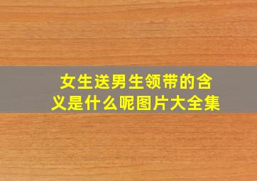 女生送男生领带的含义是什么呢图片大全集