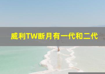 威利TW断月有一代和二代