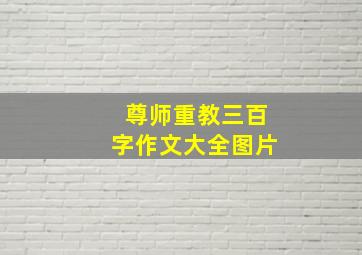 尊师重教三百字作文大全图片