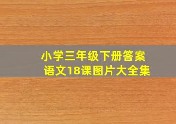 小学三年级下册答案语文18课图片大全集