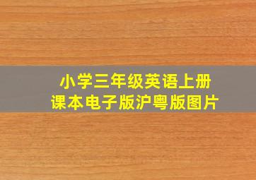 小学三年级英语上册课本电子版沪粤版图片