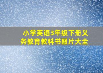 小学英语3年级下册义务教育教科书图片大全