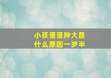 小孩蛋蛋肿大是什么原因一岁半