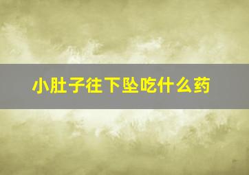 小肚子往下坠吃什么药