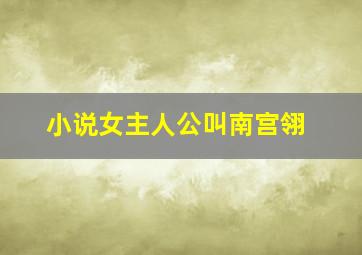 小说女主人公叫南宫翎