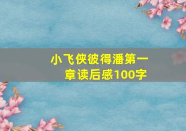 小飞侠彼得潘第一章读后感100字