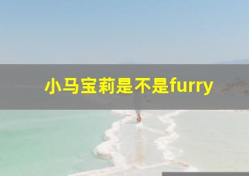 小马宝莉是不是furry