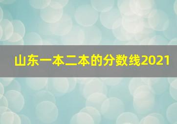 山东一本二本的分数线2021