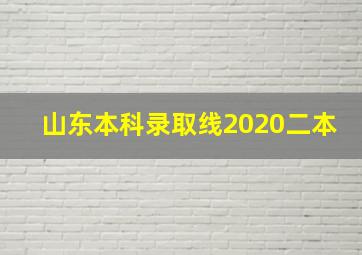 山东本科录取线2020二本