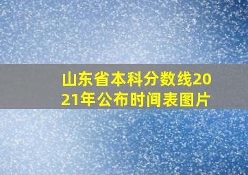 山东省本科分数线2021年公布时间表图片