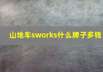 山地车sworks什么牌子多钱