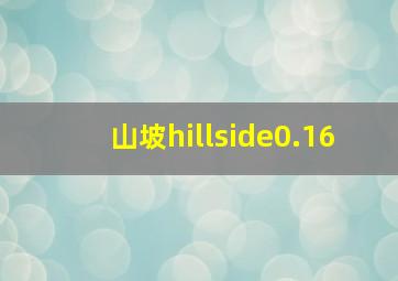 山坡hillside0.16