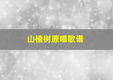 山楂树原唱歌谱