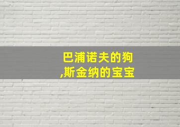 巴浦诺夫的狗,斯金纳的宝宝