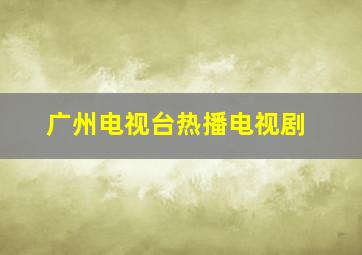 广州电视台热播电视剧