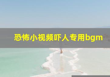 恐怖小视频吓人专用bgm