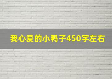 我心爱的小鸭子450字左右