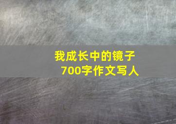 我成长中的镜子700字作文写人