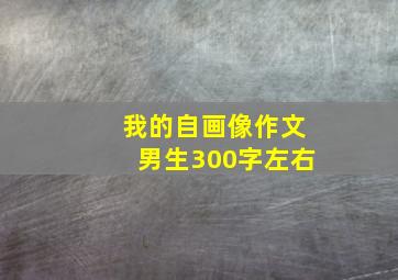 我的自画像作文男生300字左右