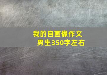 我的自画像作文男生350字左右