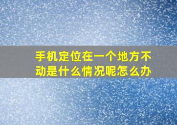 手机定位在一个地方不动是什么情况呢怎么办