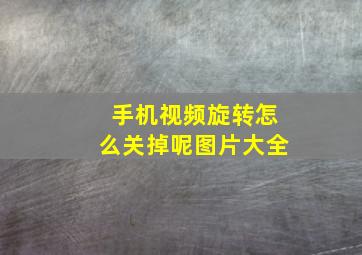 手机视频旋转怎么关掉呢图片大全