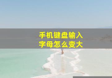 手机键盘输入字母怎么变大