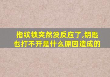 指纹锁突然没反应了,钥匙也打不开是什么原因造成的