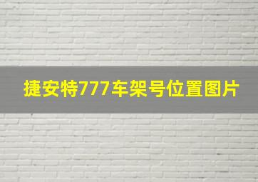 捷安特777车架号位置图片