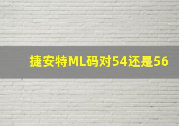 捷安特ML码对54还是56