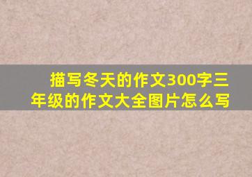 描写冬天的作文300字三年级的作文大全图片怎么写