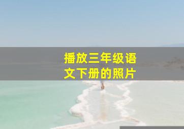 播放三年级语文下册的照片