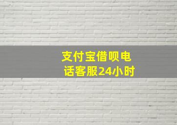 支付宝借呗电话客服24小时