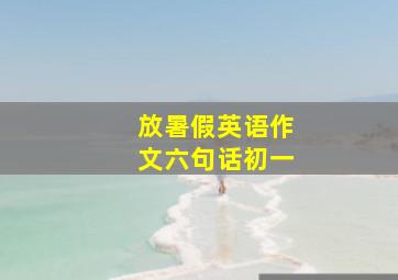 放暑假英语作文六句话初一