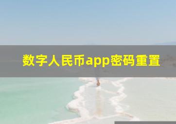 数字人民币app密码重置