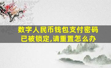 数字人民币钱包支付密码已被锁定,请重置怎么办