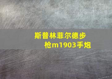 斯普林菲尔德步枪m1903手炮