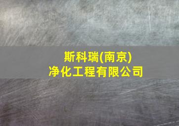 斯科瑞(南京)净化工程有限公司